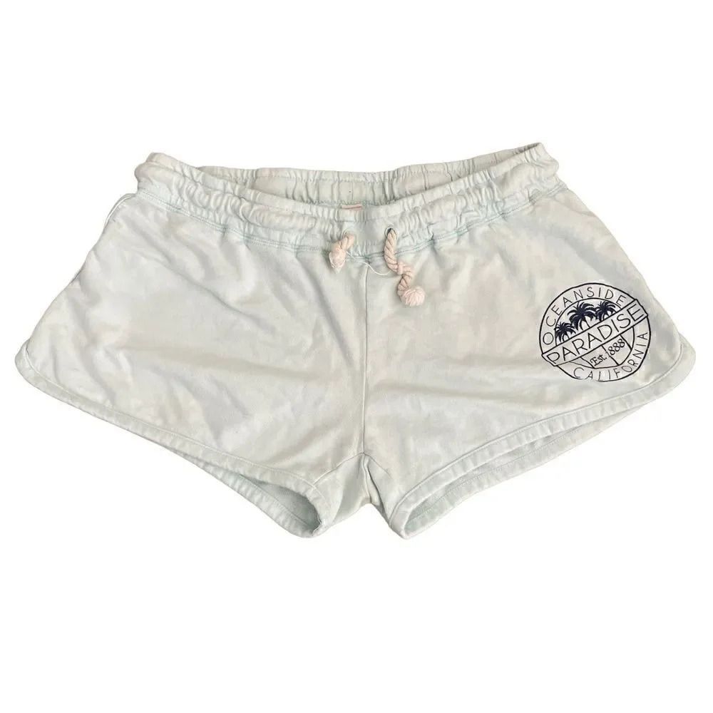 Southern Spirit Tiffany Green Cotton Womens Shorts SZ S